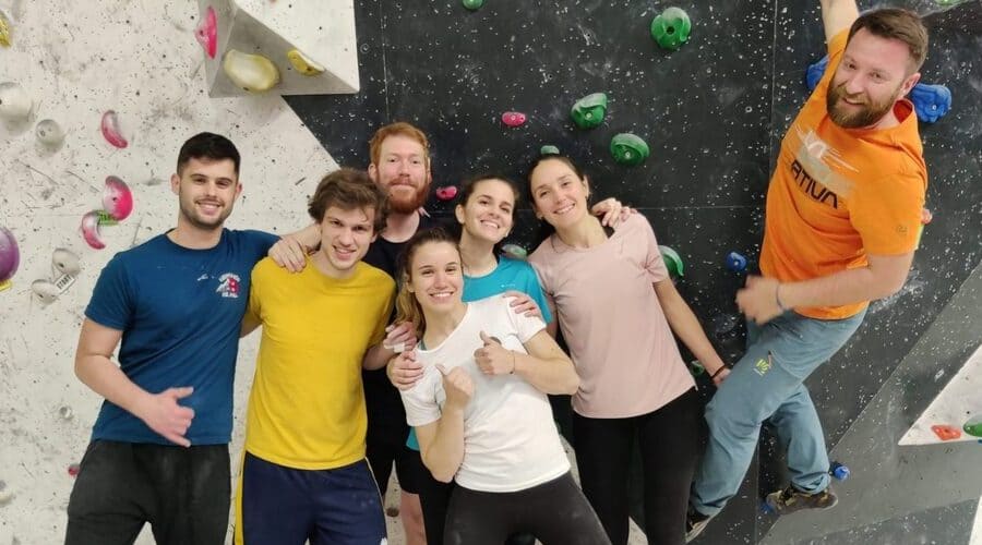 Gruppo della sezione arrampicata
